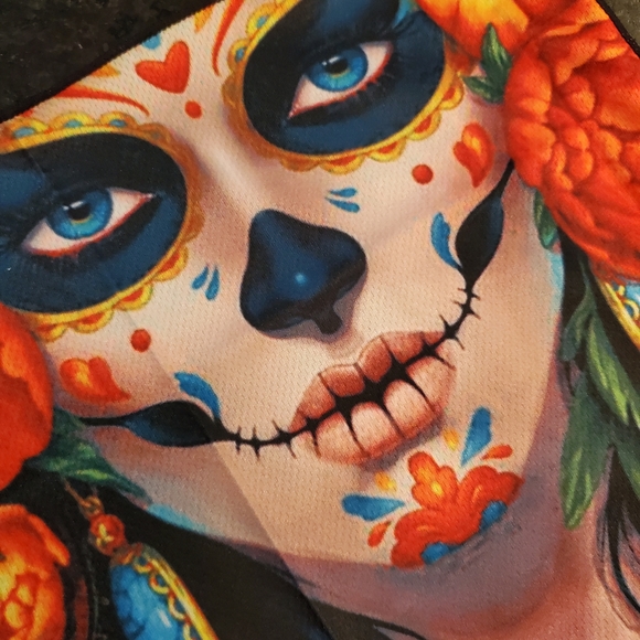 🐕 Day of the Dead Neck Gaiter - Picture 3 of 5